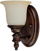 100 W 10-1/2 in. 1-Light Medium Wall Sconce in Burnished Bronze