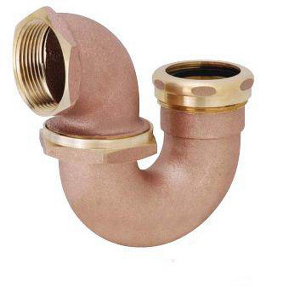 Matco-Norca Rough Brass 1-1/2 in. Sink Trap in Rough Brass 