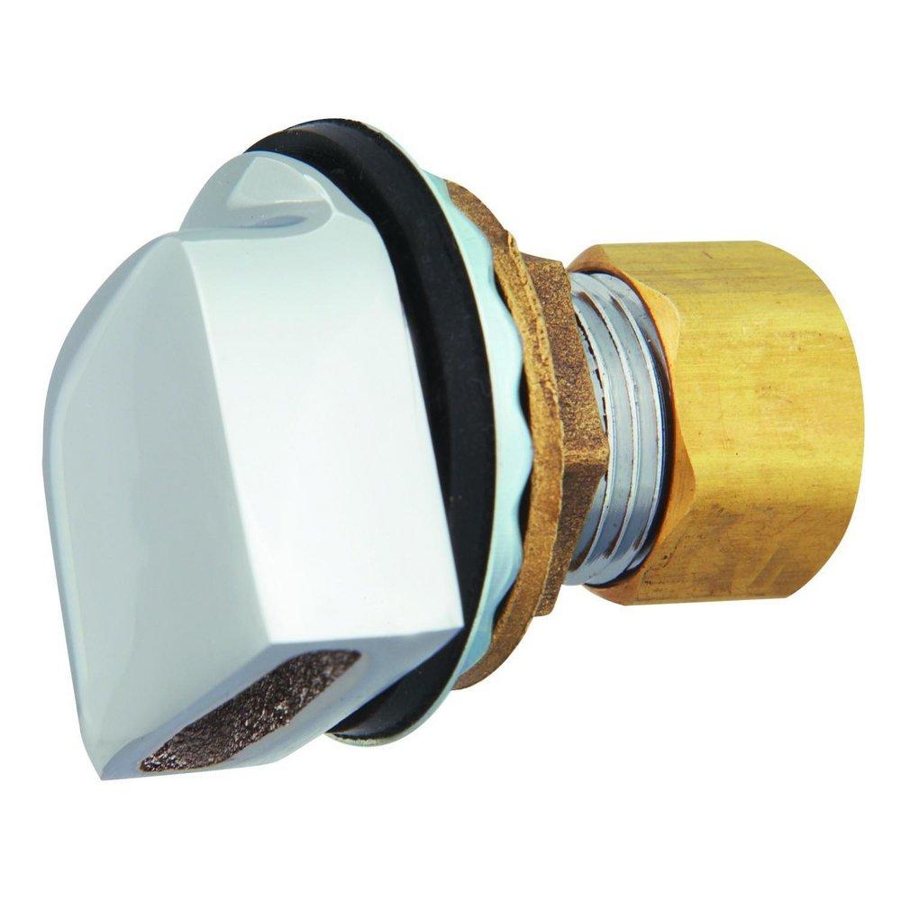 T&S Brass Polished Chrome Plated Water Inlet Fitting 