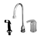 T&S Brass Polished Chrome Single Handle Lever Deck Mount Faucet 