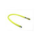 T&S Brass Yellow 1-1/4 in. Long Swivel Quick Disconnect Gas Hose in Yellow 