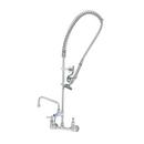 EasyInstall Pre-Rinse, Spring Action, Wall Mount, 8" Centers, 6" Add-On Faucet, Wall Brkt