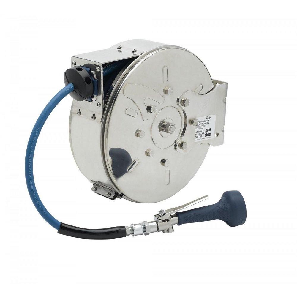 T&S Brass Stainless Steel 3/8 in. Hose Reel Hi-flow Spray Valve in Stainless Steel 