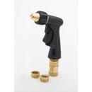 T&S Brass Garden Hose Brass Water Gun with Nozzle Adjustment, Trigger Lock and Quick Disconnect Adapter 