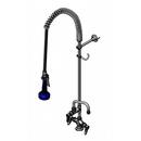 T&S Brass Polished Chrome 0.65 gpm 1 Hole Deck Mount Pre-Rinse Faucet with Triple Lever Handle 