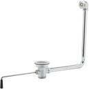 T&S Brass Rough Chrome Plated Stop and Waste Valve 