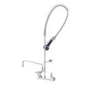 T&S Brass Chrome Plated Two Lever Handle Wall Mount Service Faucet 