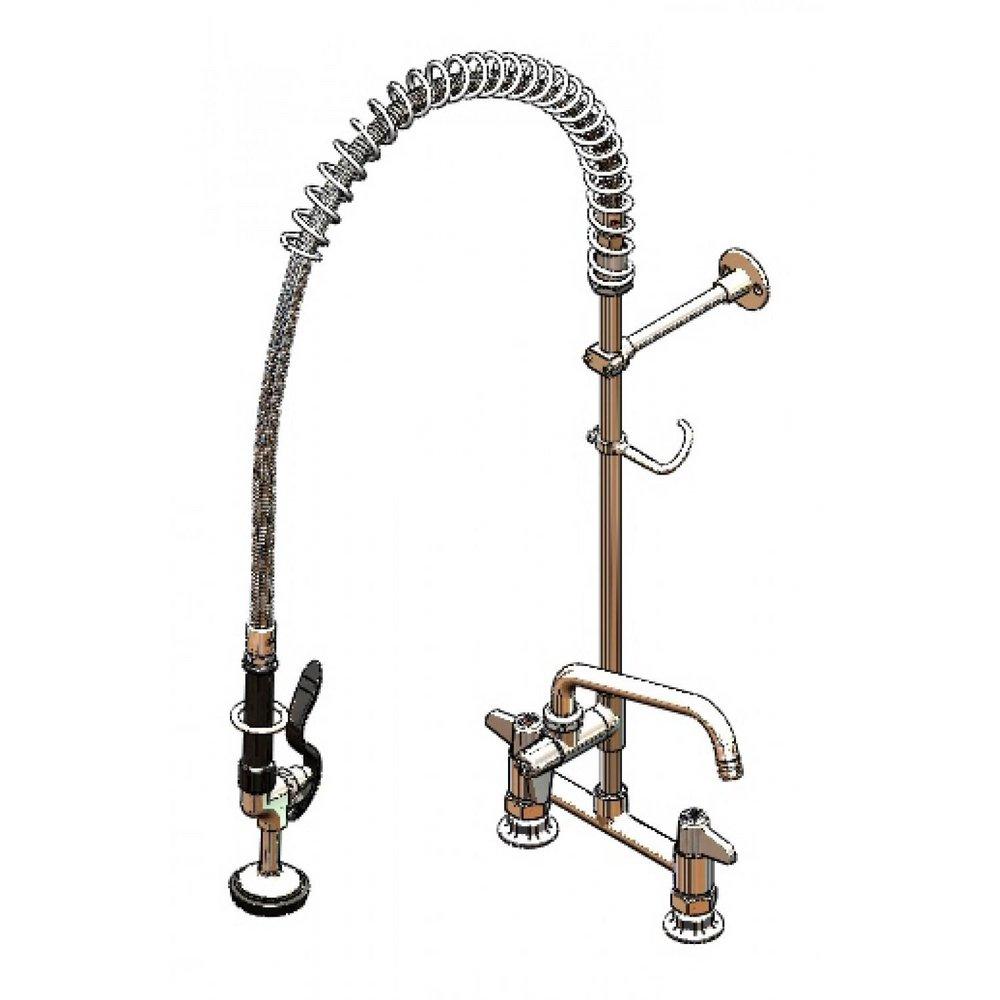 T&S Brass Polished Chrome Plated *CVR* California Energy Commission Registered Lead Law Compliant 1.42 GPM PRE-RINSE8 CE 