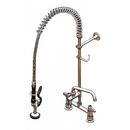 Equip Pre-Rinse Unit: 8" Deck Mount, Add-On Faucet, 8" Swing Nozzle, 5SV Sprayer, Bracket