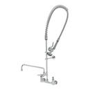 8 in.Two Lever Handle Wall Mount Pre-Rinse Service Faucet in Polished Chrome
