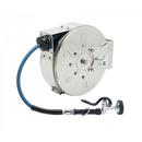 T&S Brass Polished Chrome 12 ft. x 3/8 in. NPT Female Enclosed Hose Reel 
