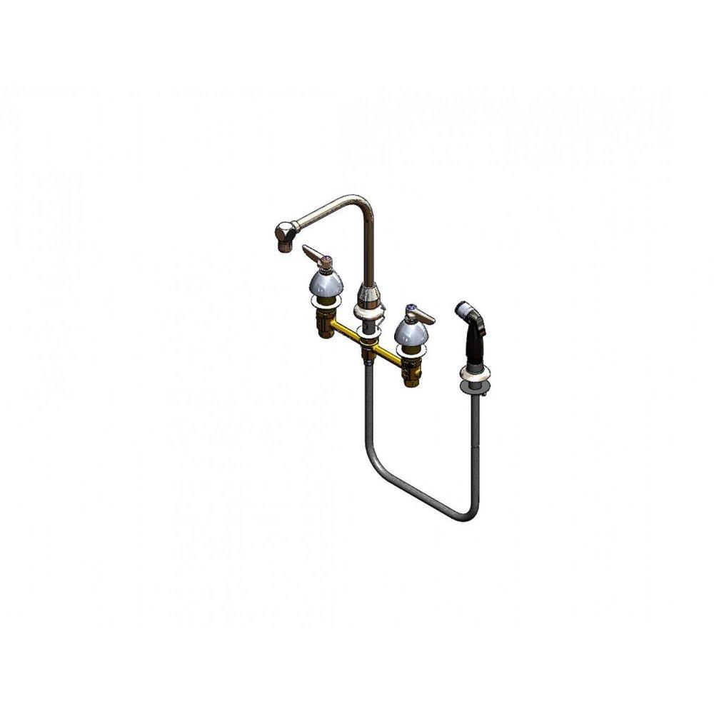 T&S Brass Chrome Medical Faucet with Sidespray 