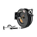 T&S Brass Steel FNPT Open Hose Reel with Spray Valve in Coated Steel 