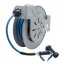 T&S Brass Black 3/8 in. Open Hose Reel with Front Trigger Water Gun in Coated Steel 