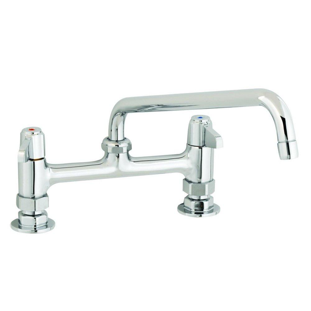 T&S Brass Chrome *CVR* Lead Law Compliant FCT8 CENTERSDM10 SPOUT 
