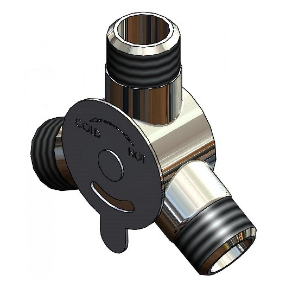 T&S Brass Polished Chrome Plated Mixing Valve 