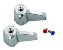 T&S Brass Silver Lever Handle Kit 