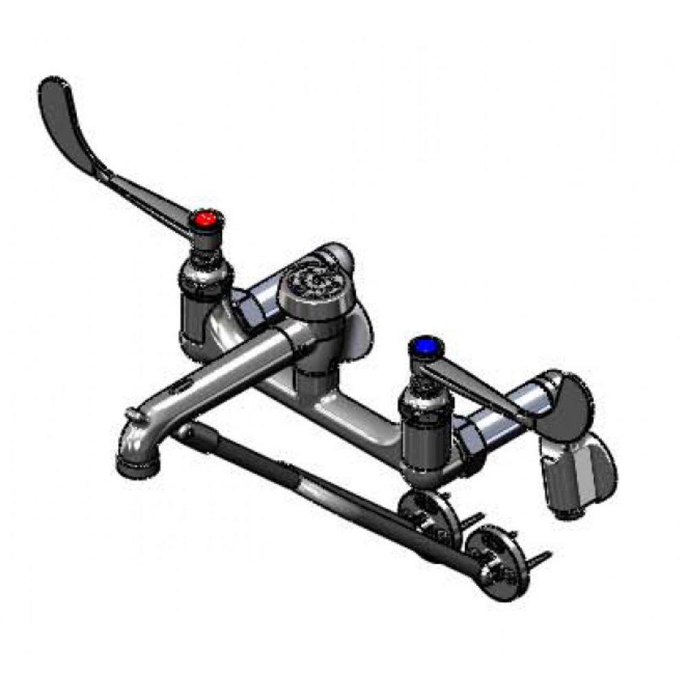 T&S Brass Polished Chrome Service Sink Faucet 