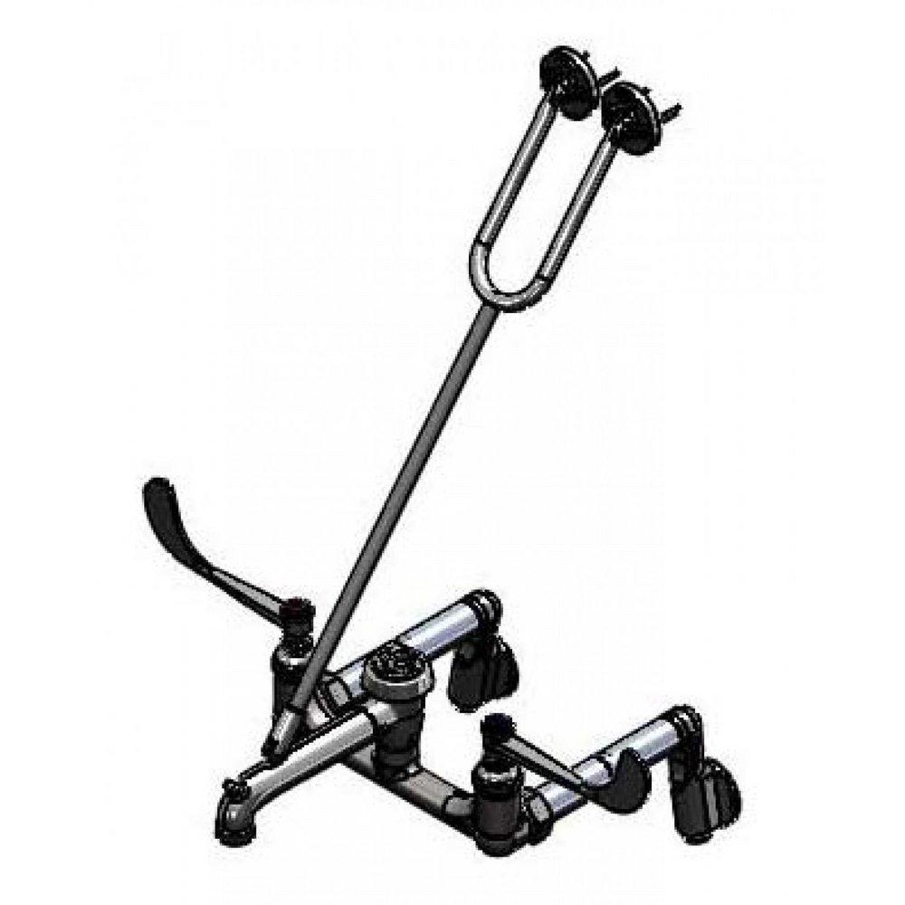 T&S Brass Chrome *CVR* LF SERVICE SINK FCT 8 CENTERS 