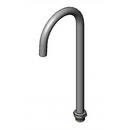 T&S Brass Chrome 12-1/4 in. Swivel Gooseneck Plain Tip Spout 
