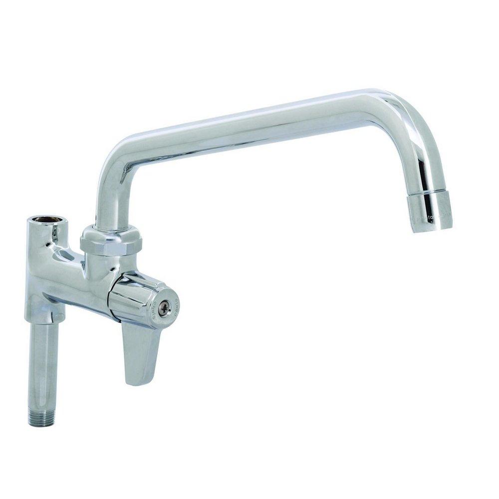 T&S Brass Polished Chrome 4.52 gpm 1 Hole Deck Mount Add-on Faucet with Single Lever Handle 