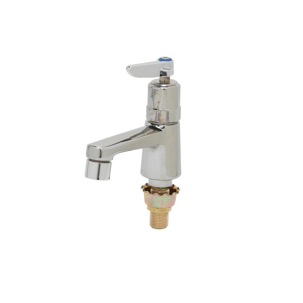 T&S Brass Chrome California Energy Commission Not Registered Lead Law Compliant 2.2 Gallons Per Minute Sill Faucet SC METERIN 