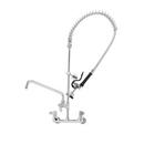 T&S Brass Chrome Plated Wall Mount Pre-Rinse Unit Faucet 