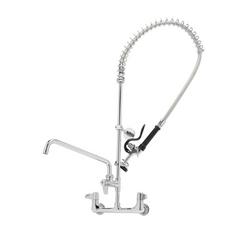 Pre-Rinse, Wall Mount Base, 8" Centers, 6" Wall Bracket, 12" Add-On Faucet