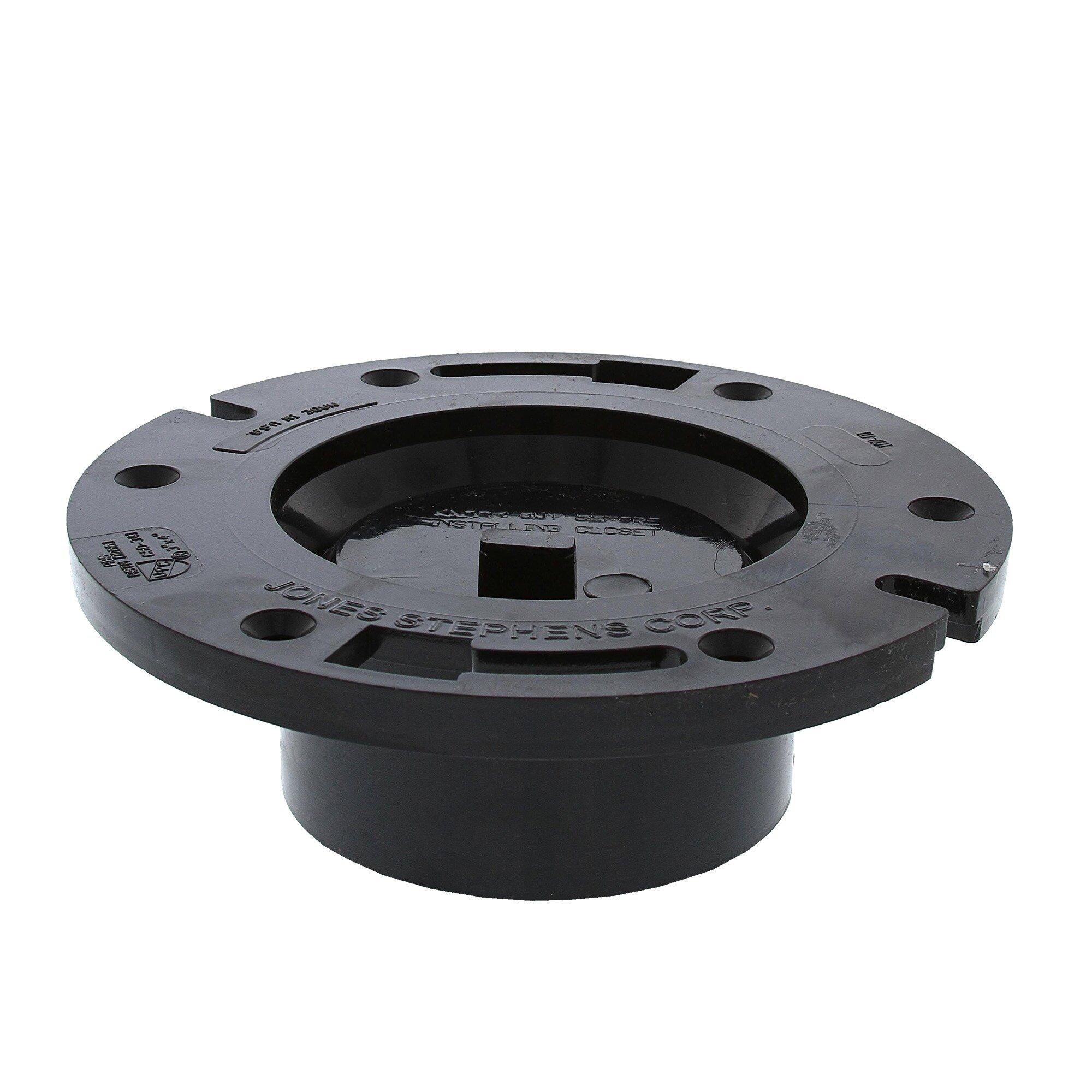 Jones Stephens Black 3 x 4 in. Plastic Closet Flange 