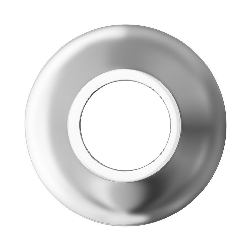 Jones Stephens Chrome Plated 1-1/4 in. Steel Bell Escutcheon 