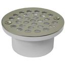 2 X 3 PVC Drain With Nickel Brass Strainer 