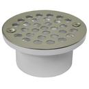 2 X 3 PVC Drain With Nickel Brass Strainer