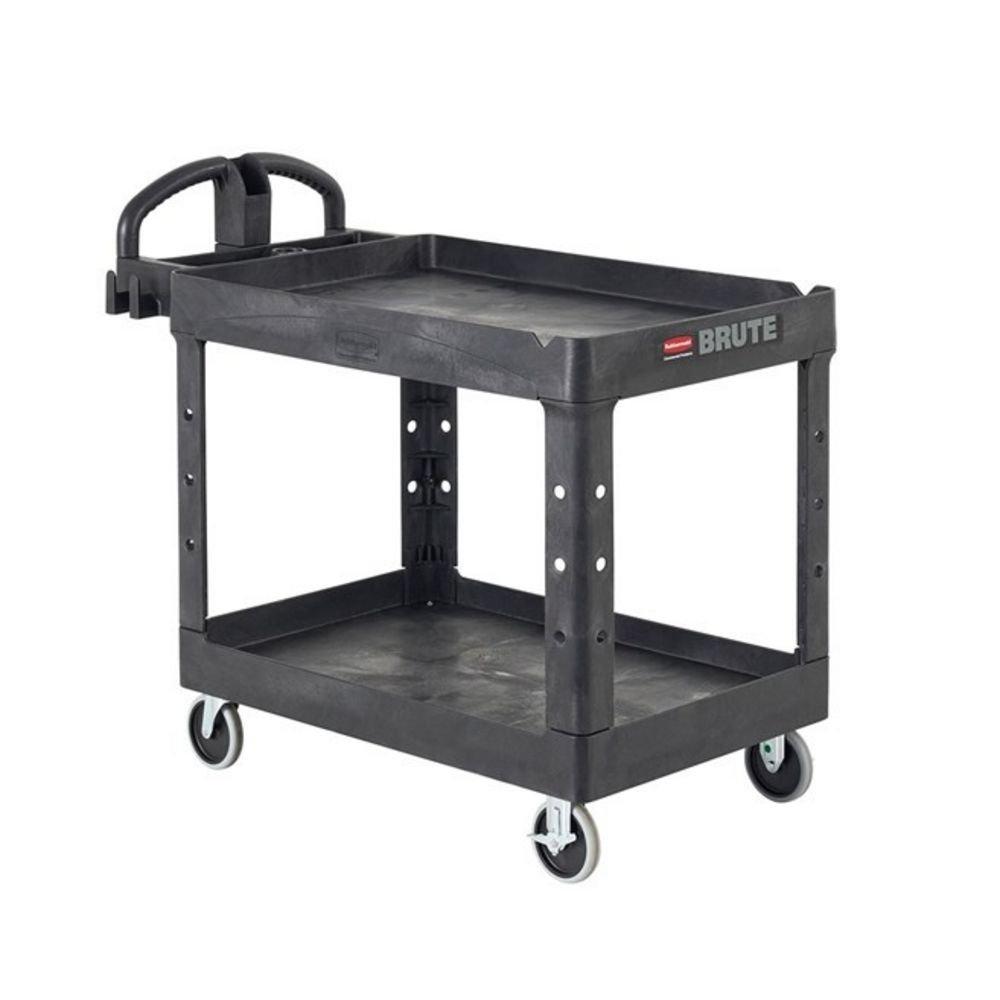 Rubbermaid Black 500 lb. Structural Foam Utility Cart in 