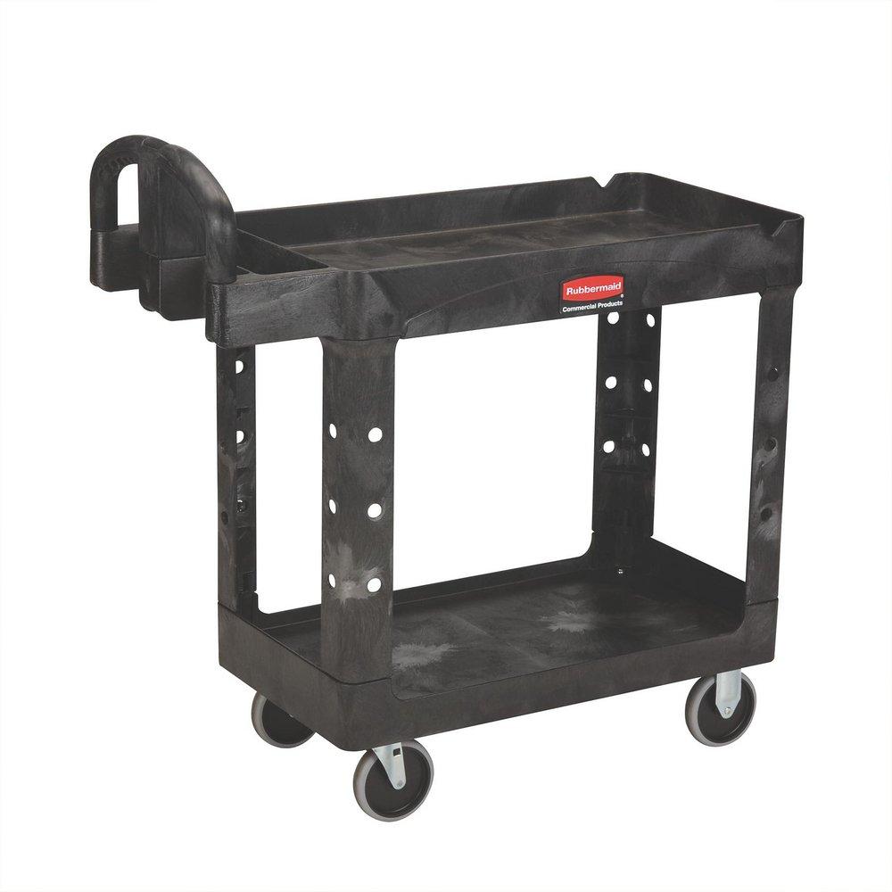 Rubbermaid Black 500 lb. Structural Foam Utility Cart in 