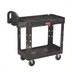 500 lb. Structural Foam Utility Cart in Black