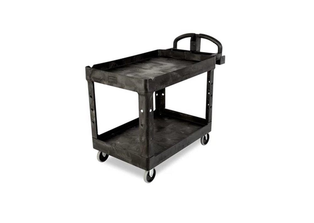Rubbermaid Black 500 lb. Structural Foam Utility Cart in 