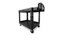 Rubbermaid Black 500 lb. Structural Foam Utility Cart in 