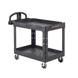 500 lb. Structural Foam Utility Cart in Black