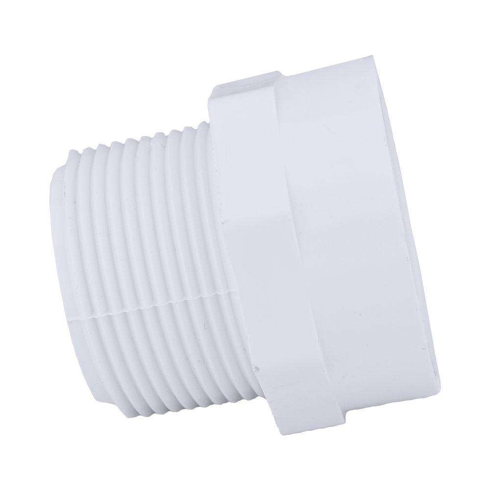 White PVC DWV Male Adapter 