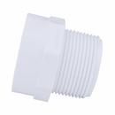 White PVC DWV Male Adapter 