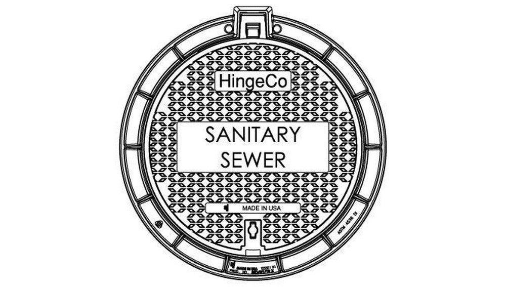 EJ Asphalt Black Manhole Frames and Lid 