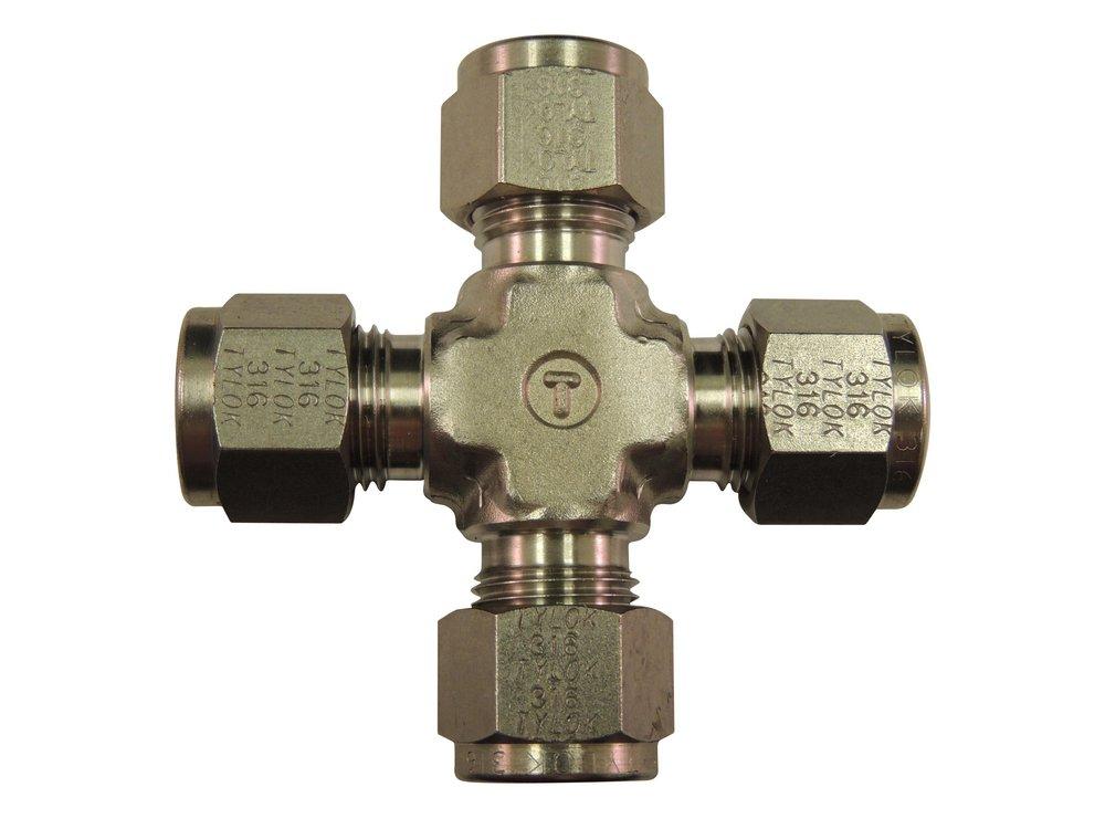 Tylok OD Stainless Steel Union Cross 