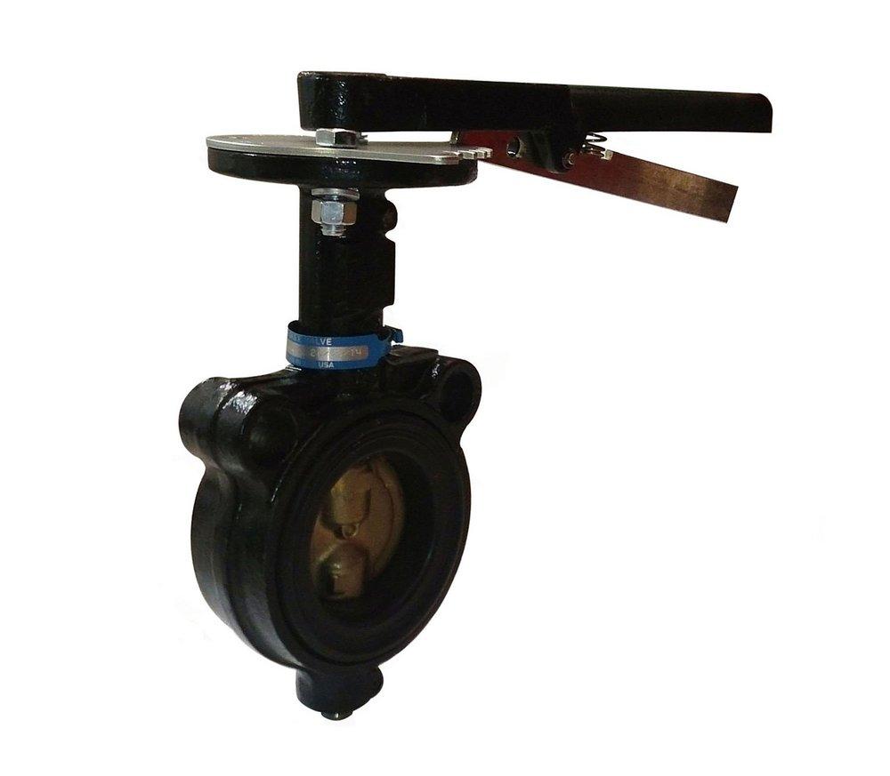 Milwaukee Valve Cast Iron Wafer EPDM Lever Handle Butterfly Valve 