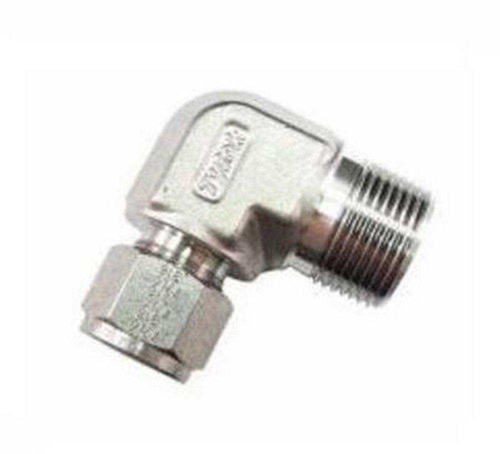 Tylok OD Tube x MNPT 90 Degree Brass Reducing Elbow 