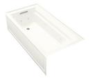 KOHLER White 72 x 36 in. Whirlpool Alcove Bathtub Left Drain 