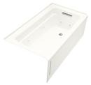 KOHLER White 60 x 32 in. Whirlpool Alcove Bathtub Right Drain 