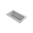 60 x 32 in. Drop-In Bathtub with Reversible Drain in Ice Grey