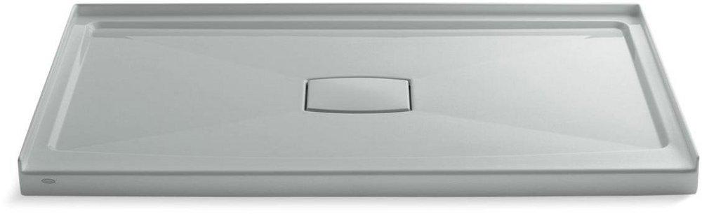 KOHLER Ice&trade; Grey 60 in. Rectangle Shower Base with Center Drain 