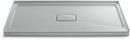 KOHLER Ice&trade; Grey 60 in. Rectangle Shower Base with Center Drain 