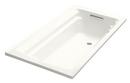 60 x 32 in. Total Massage Drop-In Bathtub with Reversible Drain in White